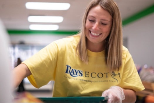 Rays volunteer