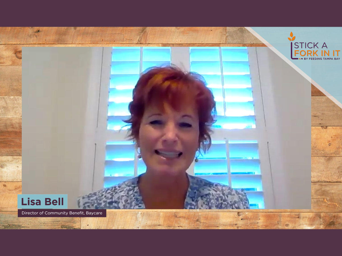 BayCare's Director of Community Benefit Lisa Bell joins Stick A Fork In It Podcast