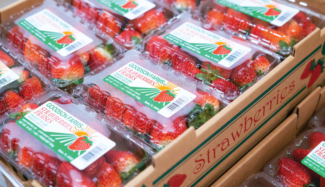 cartons of strawberries