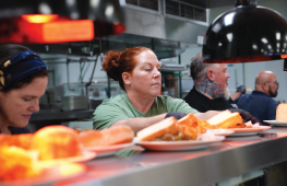 Orders up at Trinity Cafe