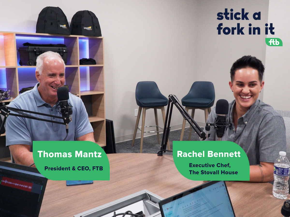 Photo of Feeding Tampa Bay CEP Thomas Mantz and Chef Rachel Bennett