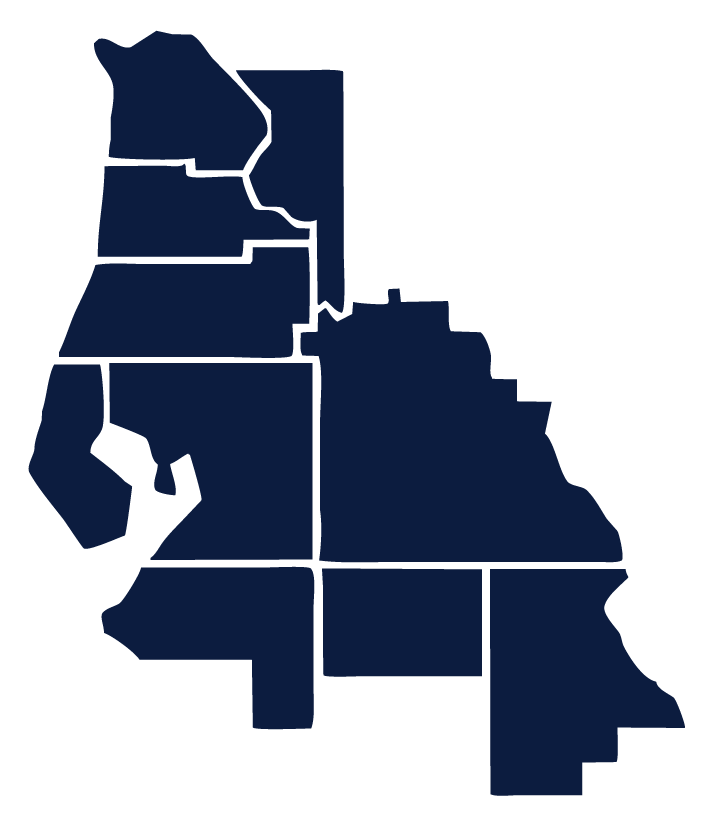 10 county map